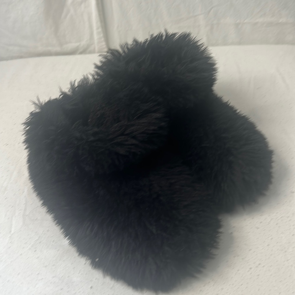 Nine West.  black small slippers, size 5/6